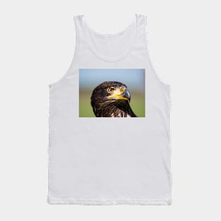 Close-up of an immature American bald eagle Tank Top